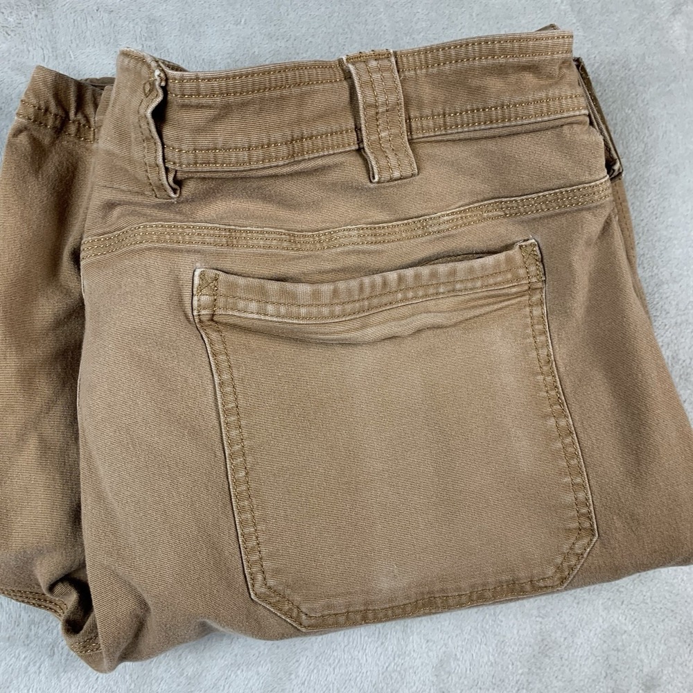 Duluth Trading Co Cargo Shorts Mens 46 Light Brown Relaxed Fit Work Utility